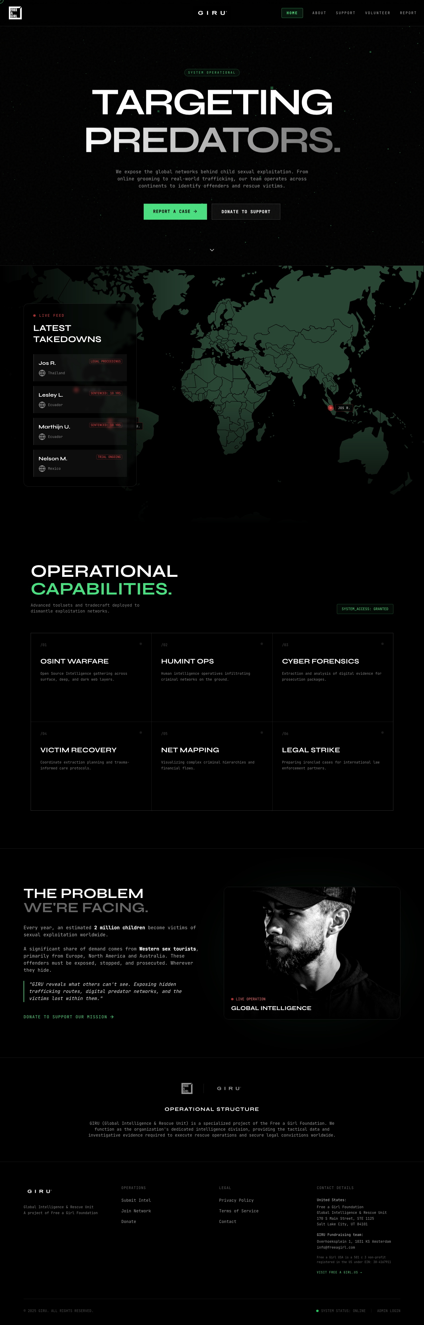 GIRU website — volledige pagina